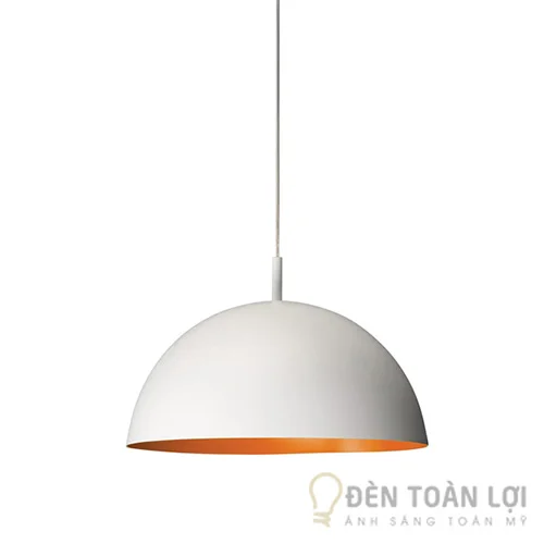 Đèn thả nửa hình cầu màu trắng
