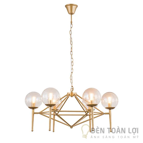 Đèn thả bộ đèn thả trang trí 6 bóng hình cầu