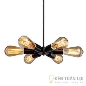 Bộ đèn thả 6 bóng Edison