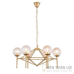 Đèn thả: Bộ đèn thả trang trí 6 bóng hình cầu