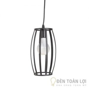 Đèn thả lồng sắt dáng bầu dọc