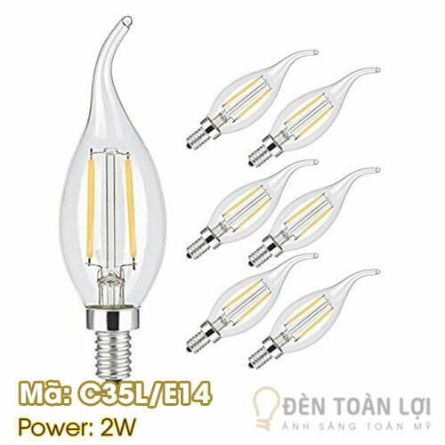 Bóng đèn LED có râu đuôi E14 mã C35L