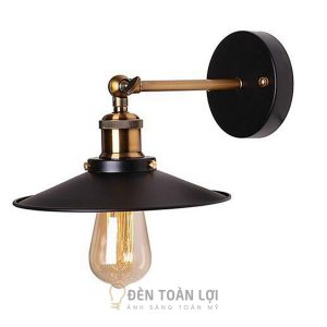 Đèn vách đĩa bay phi 22cm bóng Edison trang trí vách quán cafe 1