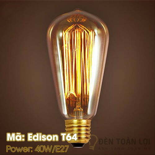 Bóng đèn: Bóng LED Edison T64 4W đuôi E27 - Đèn Toàn Lợi