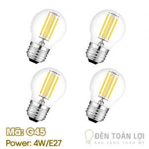 Bóng tròn G45 LED 4W đuôi E27