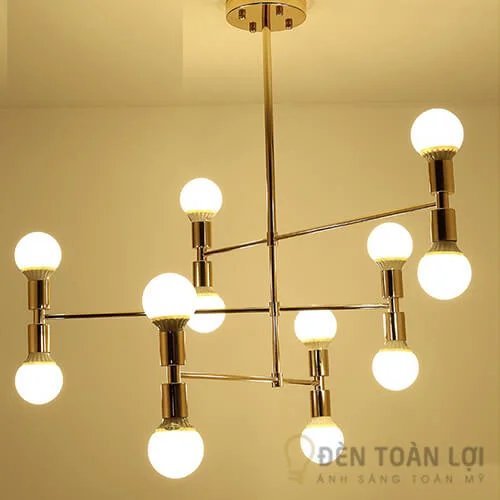 Đèn thả màu đen trang trí 12 hành tinh