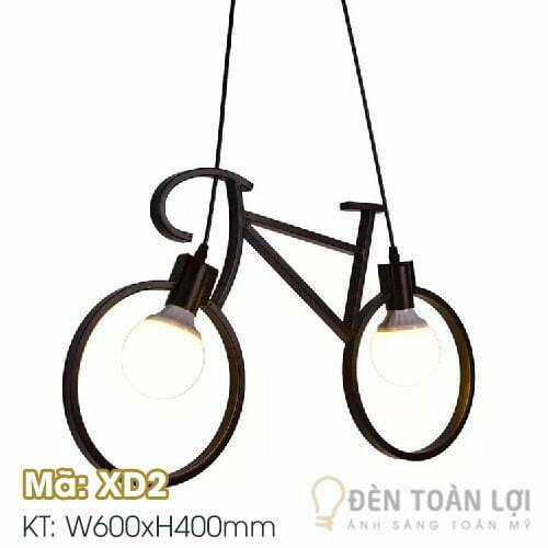 Đèn Thả: Mẫu đèn trang trí hình cây xe đạp Mã: XD2 - Đèn Toàn Lợi