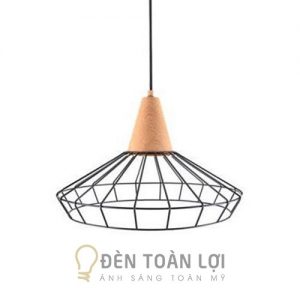 Đèn thả: mẫu đèn thả trang trí quán ăn lồng sắt