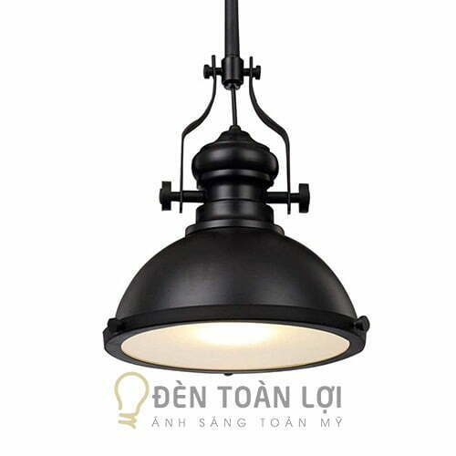Đèn thả chao công nghiệp đen đui đồng trong danh mục đèn thả trang trí