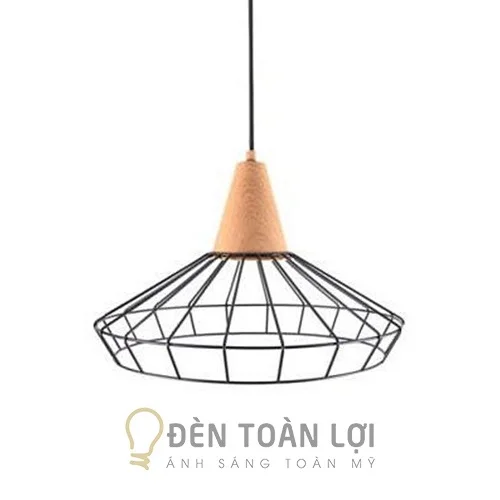 Đèn thả: mẫu đèn thả trang trí quán ăn lồng sắt