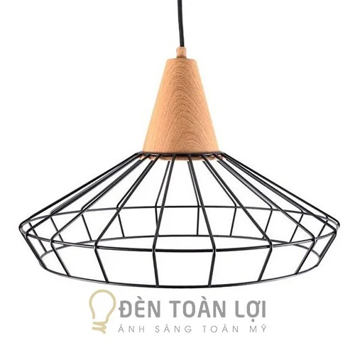 Đèn thả: mẫu đèn thả trang trí quán ăn lồng sắt