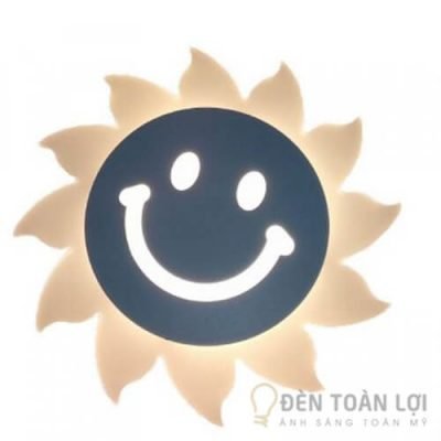 Đèn Vách Mẫu đèn tường led ông mặt trời đang cười