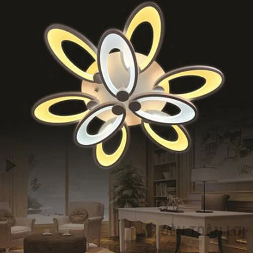 đèn ốp trần led màu đen cho nhà hàng khách sạn
