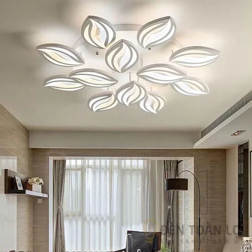 Đèn Ốp Trần LED 12 Cánh Màu Đen