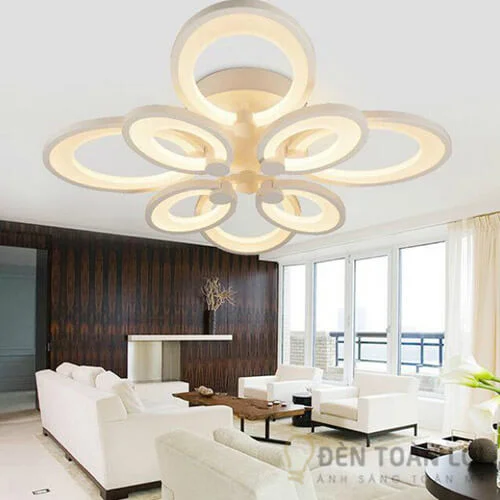 Đèn ốp trần LED màu đen trang trí