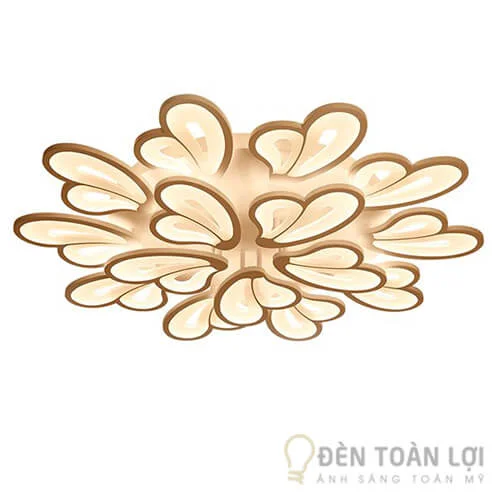 Đèn ốp trần 15 cánh bướm màu đen