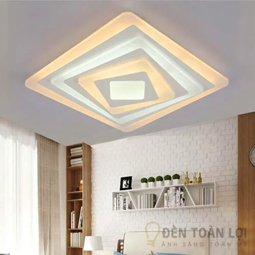Đèn ốp trần màu đen mâm ốp trần hiện đại LED trang trí