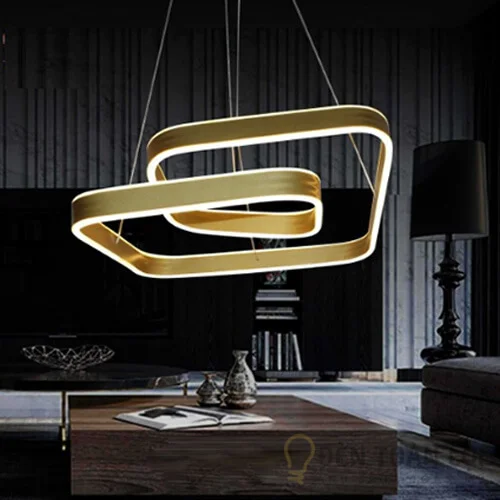 Đèn thả màu đen nghệ thuật bóng LED 3 chế độ màu sang trọng