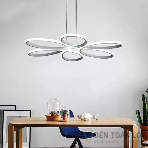 Đèn thả màu đen thả 6 cánh hoa TL-003
