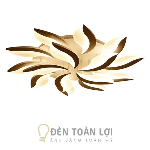 Đèn ốp trần LED 15 cánh hoa (Màu đen)