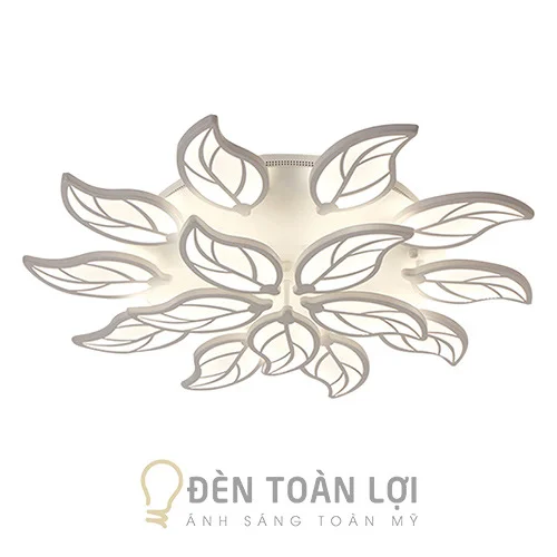 Đèn ốp trần màu đen mâm 15 lá