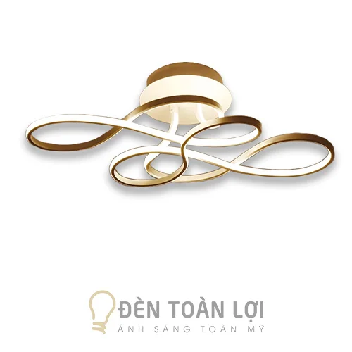 Đèn ốp trần màu đen mâm áp trần LED hiện đại