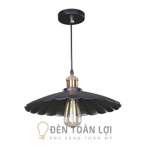 Đèn thả hình cây màu đen
