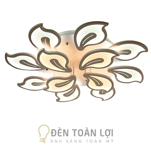 Đèn ốp trần 12 cánh màu đen