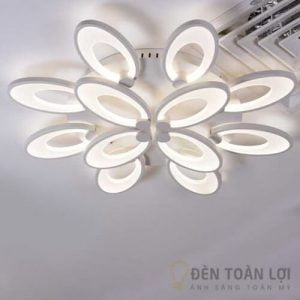 Đèn Ốp Trần Mẫu đèn led 12 cánh tai thỏ cho trang trí khách sạn (2)