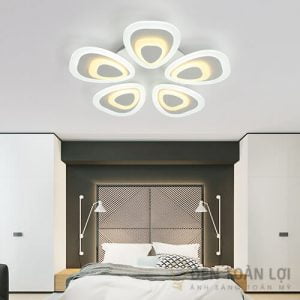 Đèn Ốp Trần Mẫu đèn led áp trần 5 cánh nắng cho phòng ăn