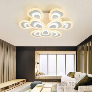 Đèn Ốp Trần Mẫu đèn led áp trần 9 cánh nắng trang trí sảnh chờ hội nghị