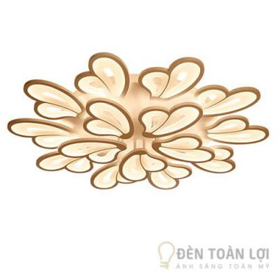 Đèn mâm ốp trần 15 cánh bướm trang trí nhà hàng