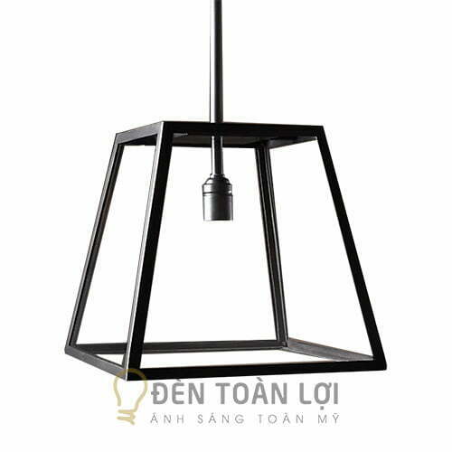 Đèn thả khung kính hình thang đơn trong danh mục đèn thả trang trí