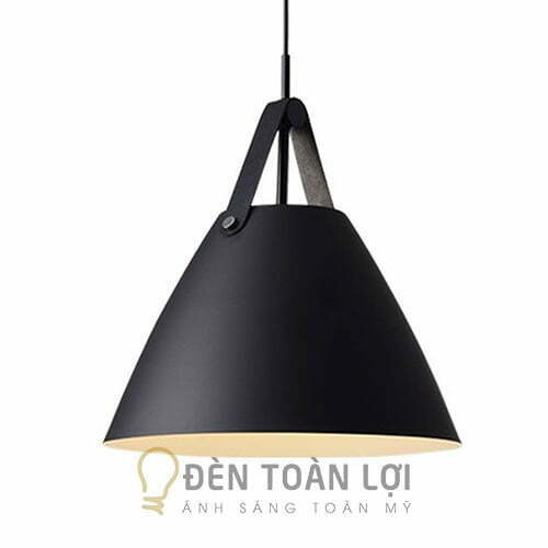 Đèn thả chao nón đen lòng vàng trong danh mục đèn thả trang trí