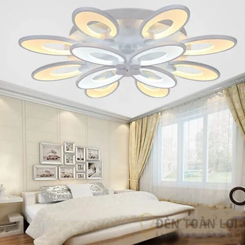 Đèn Ốp Trần Mẫu đèn led 12 cánh tai thỏ cho trang trí khách sạn 1