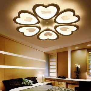 Đèn Ốp Trần: Mẫu đèn led 6 trái tim lãng mạn cho không gian nhà hàng