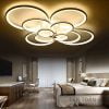 Đèn Ốp Trần Mẫu đèn led áp trần 10 hình tròn đan xen độc đáo