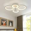 Đèn Ốp Trần Mẫu đèn led áp trần 4 vòng tròn đan xen cho khách sạn