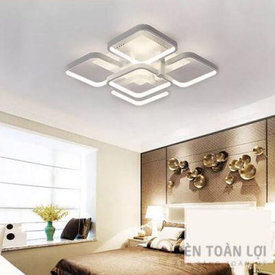 Đèn Ốp Trần Mẫu đèn led áp trần 5 cánh vuông cho biệt thự