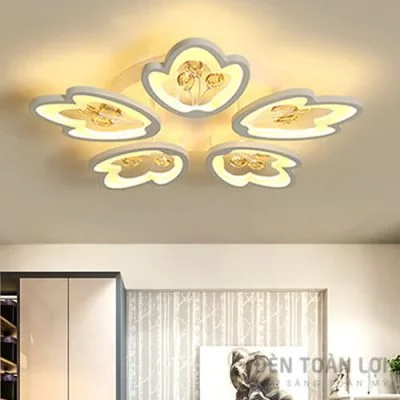 Đèn Ốp Trần Mẫu đèn mâm áp trần led trang trí sảnh chờ khách sạn