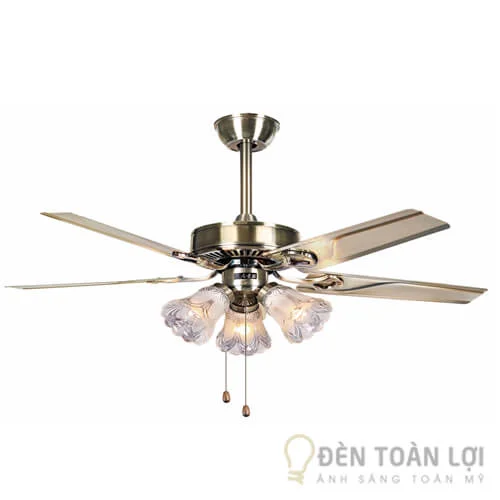 Đèn Quạt Trần LED Cánh Sắt