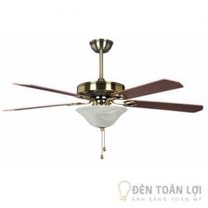 Đèn Quạt Trần Mẫu đèn quạt 5 cánh gỗ đẹp mắt cho không gian phòng khách