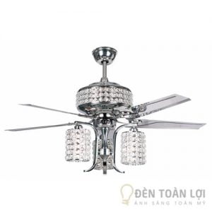 Đèn Quạt Trần Mẫu quạt trần đèn E27 cánh sắt phong cách châu Âu