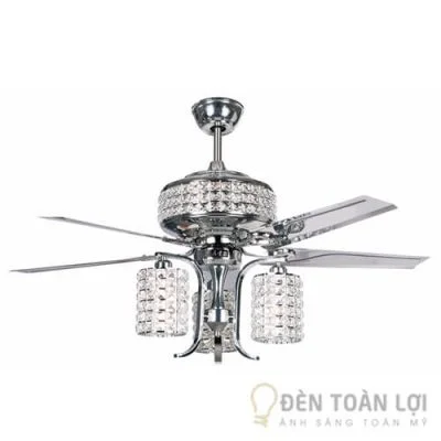 Đèn Quạt Trần Mẫu quạt trần đèn E27 cánh sắt phong cách châu Âu