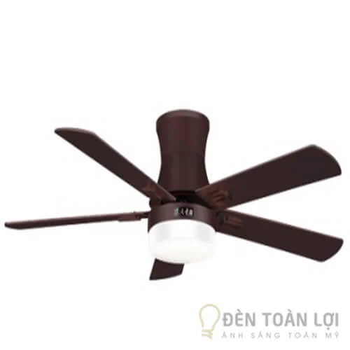 Đèn quạt trần 5 cánh gỗ