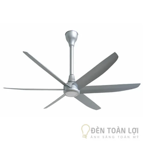 Đèn quạt trần 6 cánh màu bạc