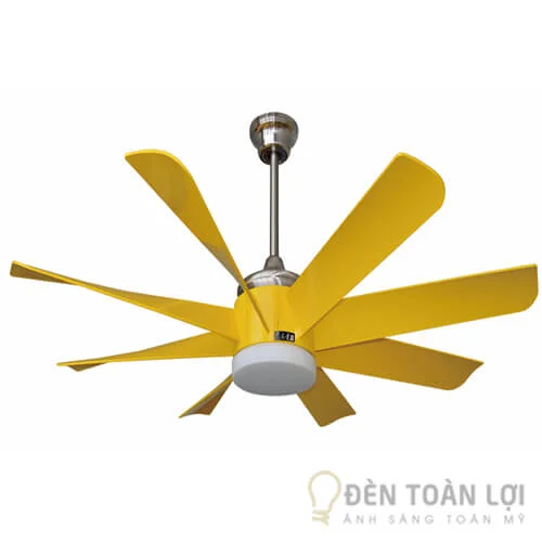 Đèn quạt trần 8 cánh kết hợp đèn LED trang trí phòng khách