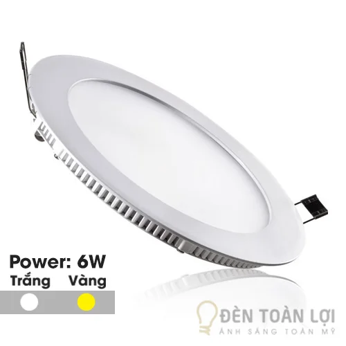 Đèn LED âm trần siêu mỏng 6W tròn