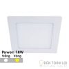 Đèn Âm Trần: Mẫu đèn led âm trần siêu mỏng 18W vuông