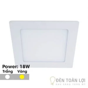 Đèn Âm Trần: Mẫu đèn led âm trần siêu mỏng 18W vuông